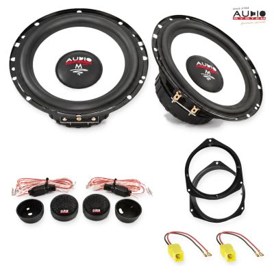 Pachet difuzoare Fiat Panda 2012-2020 Audio System M-Series componente dedicate uși față