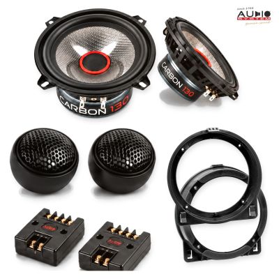 Pachet difuzoare Honda Accord (CN1/CM2) 2003-2006 Audio System CARBON componente dedicate uși față