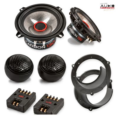 Pachet difuzoare Mazda 2 (DY) 2005-2007 Audio System CARBON componente dedicate uși față