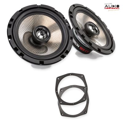 Pachet difuzoare Mitsubishi Eclipse (D30) 1995-2000 Audio System CARBON coaxiale dedicate uși spate