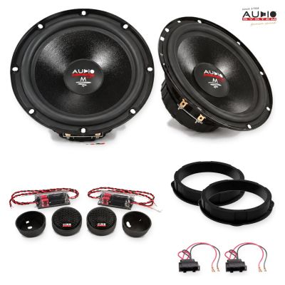 Pachet difuzoare VW Golf VIII 2019-2024 Audio System M-Series componente dedicate uși față