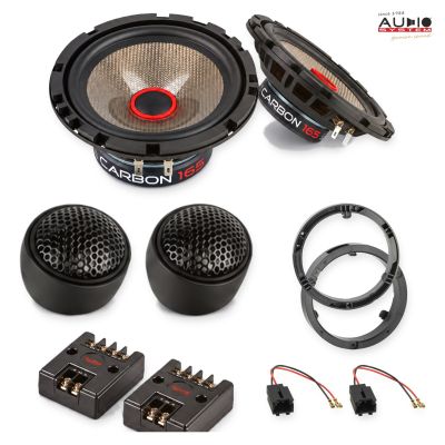Pachet difuzoare Citroen C-Crosser 2007-2013 Audio System CARBON componente dedicate uși față