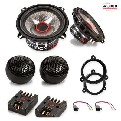 Pachet difuzoare Dacia Sandero 2008-2012 Audio System CARBON componente dedicate uși față