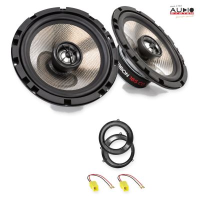 Pachet difuzoare Fiat Panda (169) 2003-2012 Audio System CARBON coaxiale dedicate uși spate