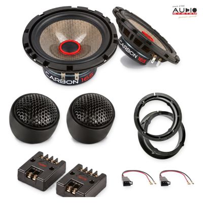 Pachet difuzoare Skoda Fabia (5J) 2007-2014 Audio System CARBON componente dedicate uși față