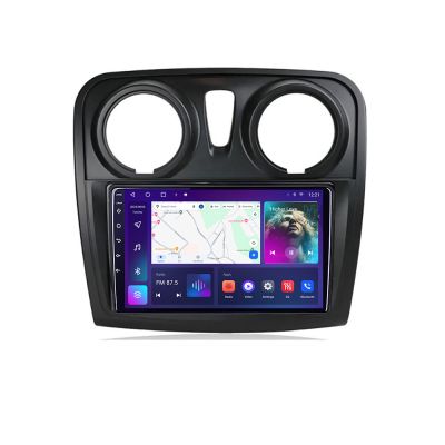 Navigatie Dacia Sandero Logan 2012-2020 B-sandero Android Ecran QLED octa core 4+64 carplay android auto kit-sandero+EDT-E309V3