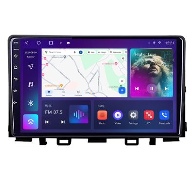 Navigatie Kia Stonic 2016-2020 Android Ecran QLED octa core 4+64 carplay android auto KIT-stonic+EDT-E309V3